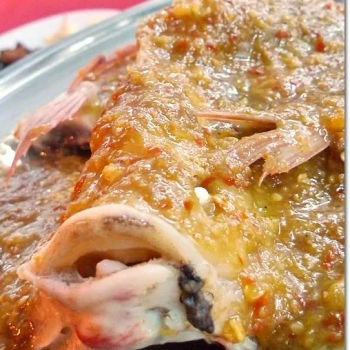 Steamed Tilapia in A Spicy Bean Sauce