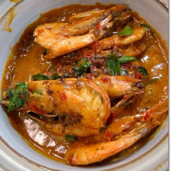Claypot Indonesian Prawns