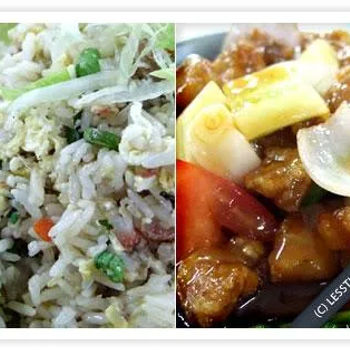 Fried Rice, Sweet And Sour Pork