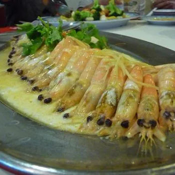 Prawns Steamed With Eggs