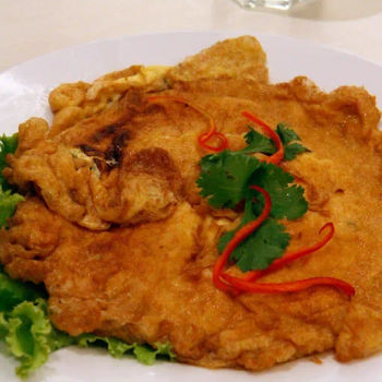 Omelette with Minced Prawn