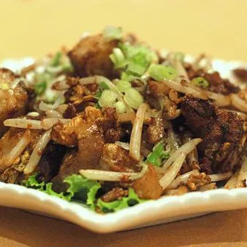 Fried Carrot Cake with XO Sauce