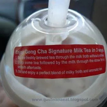 3-steps to drinking Gong Cha's signature milk tea
