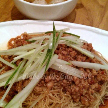 Egg Noodles with Minced Meat Sauce