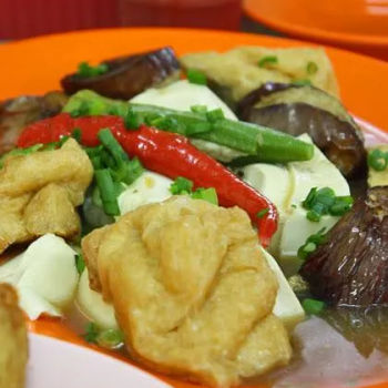 Boiled Stuffed Vegetables On A Plate