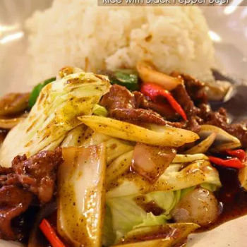 Rice With Black Pepper Beef
