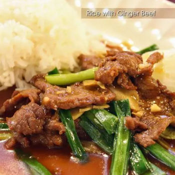 Rice With Ginger Beef