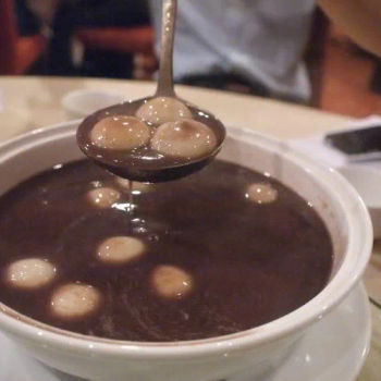 Red Bean Cream With Glutinous Rice Dumplingl