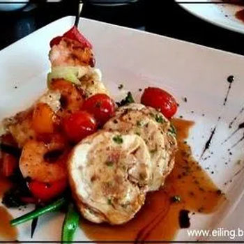 Stuffed Chicken With Kebab