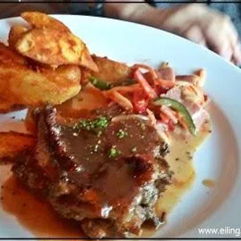 Bbq Chicken With Caesar Salad And Turkey Ham