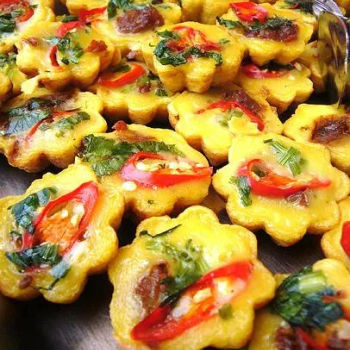 Savory Kueh with Chicken and Chili