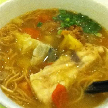 Deep Fried Fish Head Noodle