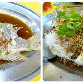 Grouper Steamed in Soy Sauce