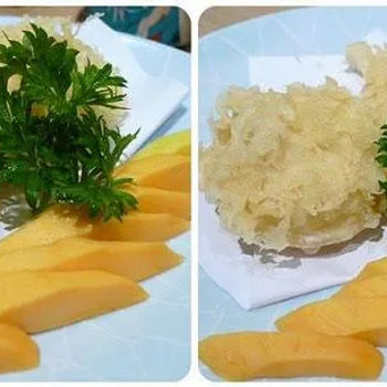 Tempura Ice-cream with Mango