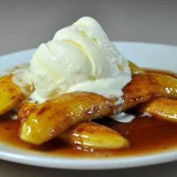 Caramelized Banana with Vanilla Ice-Cream