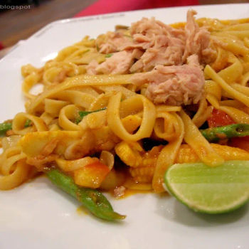 Tom Yam Tuna Fettuccine
