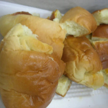 The bread after removing the chicken curry (Take Away)