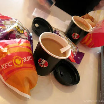 KFC a.m. Riser set with free coffee refill