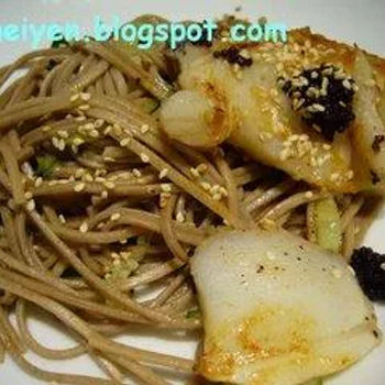 Oven-Roasted Fillet of Cod with Cold Cha Soba