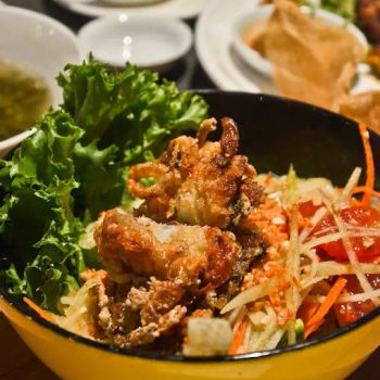 Som Tam Crispy Softshell Crab Salad
