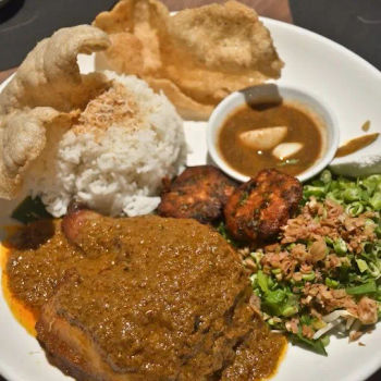 Ayam Percik & Salted Egg with Nasi Ulam