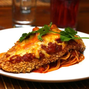 Baked Fish topped with Cheese & Oats