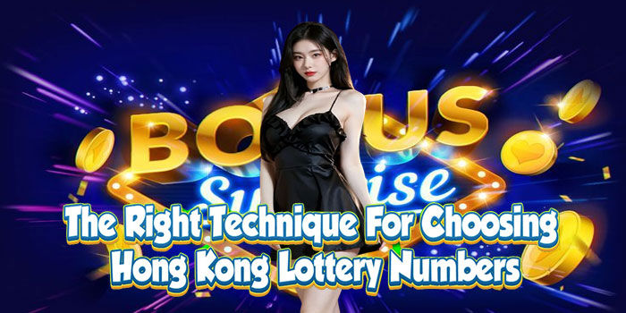Technique for choosing Hong Kong lottery numbers.