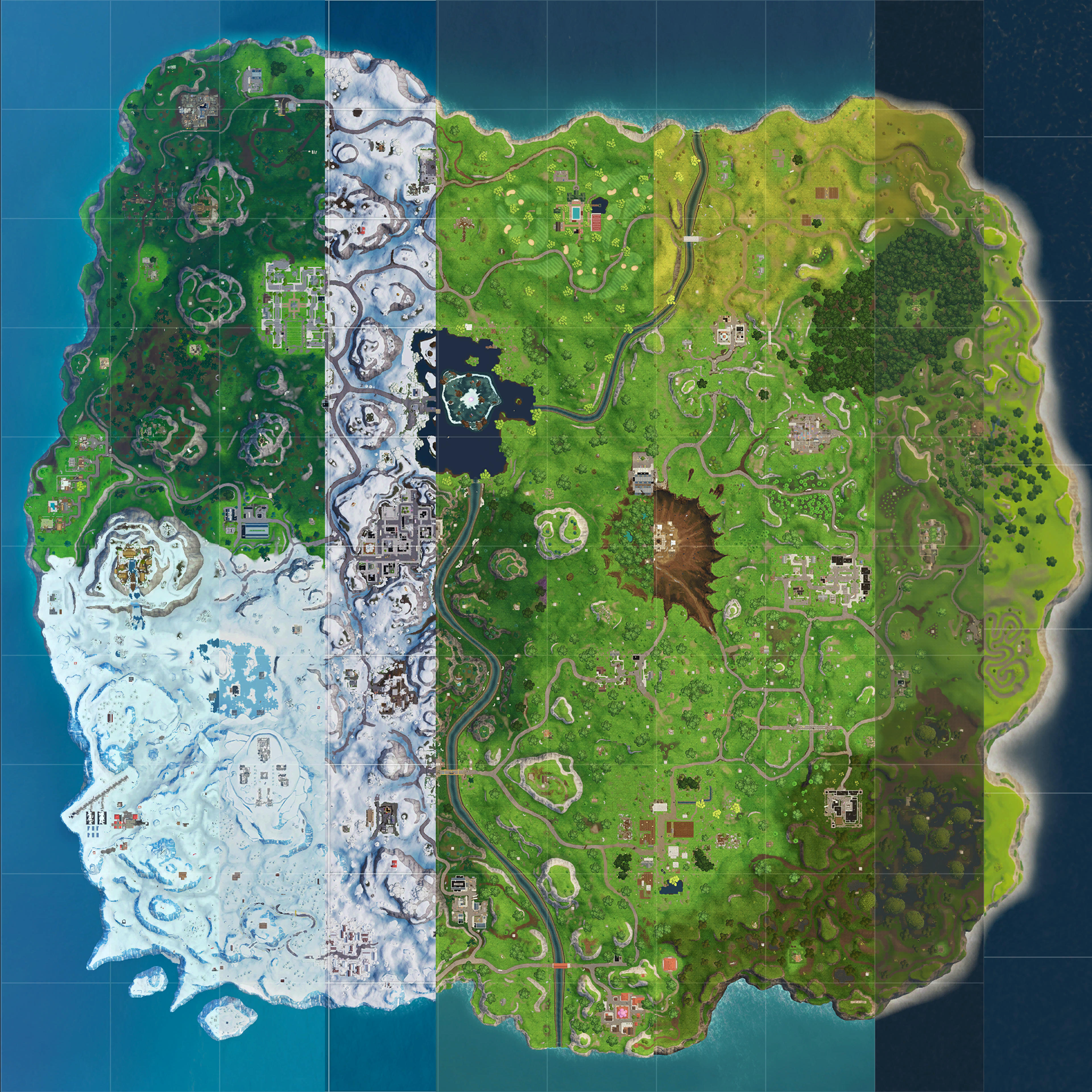 Fortnite Chapter 1 Heightmaps