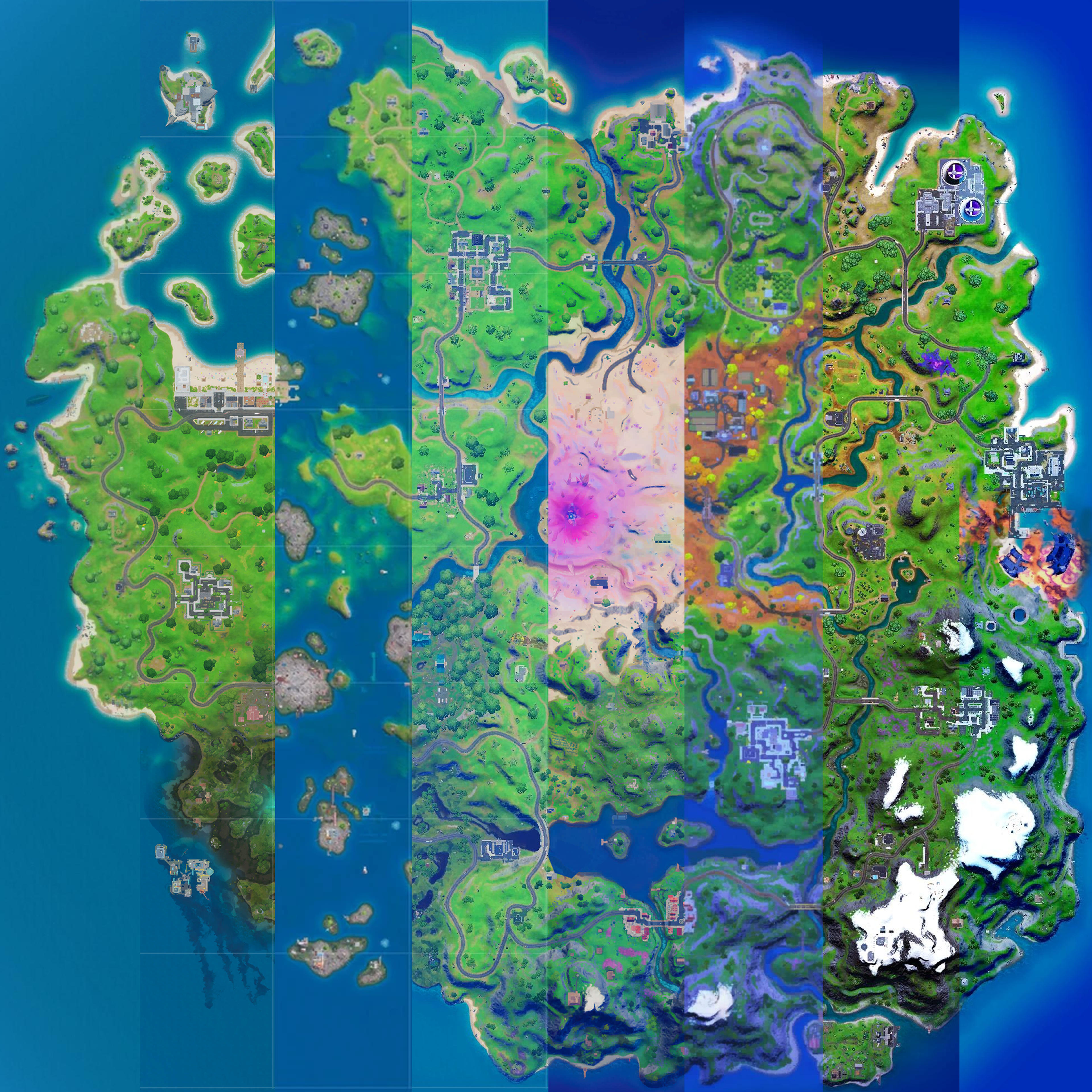 ALL Fortnite Chapter 2 Heightmaps