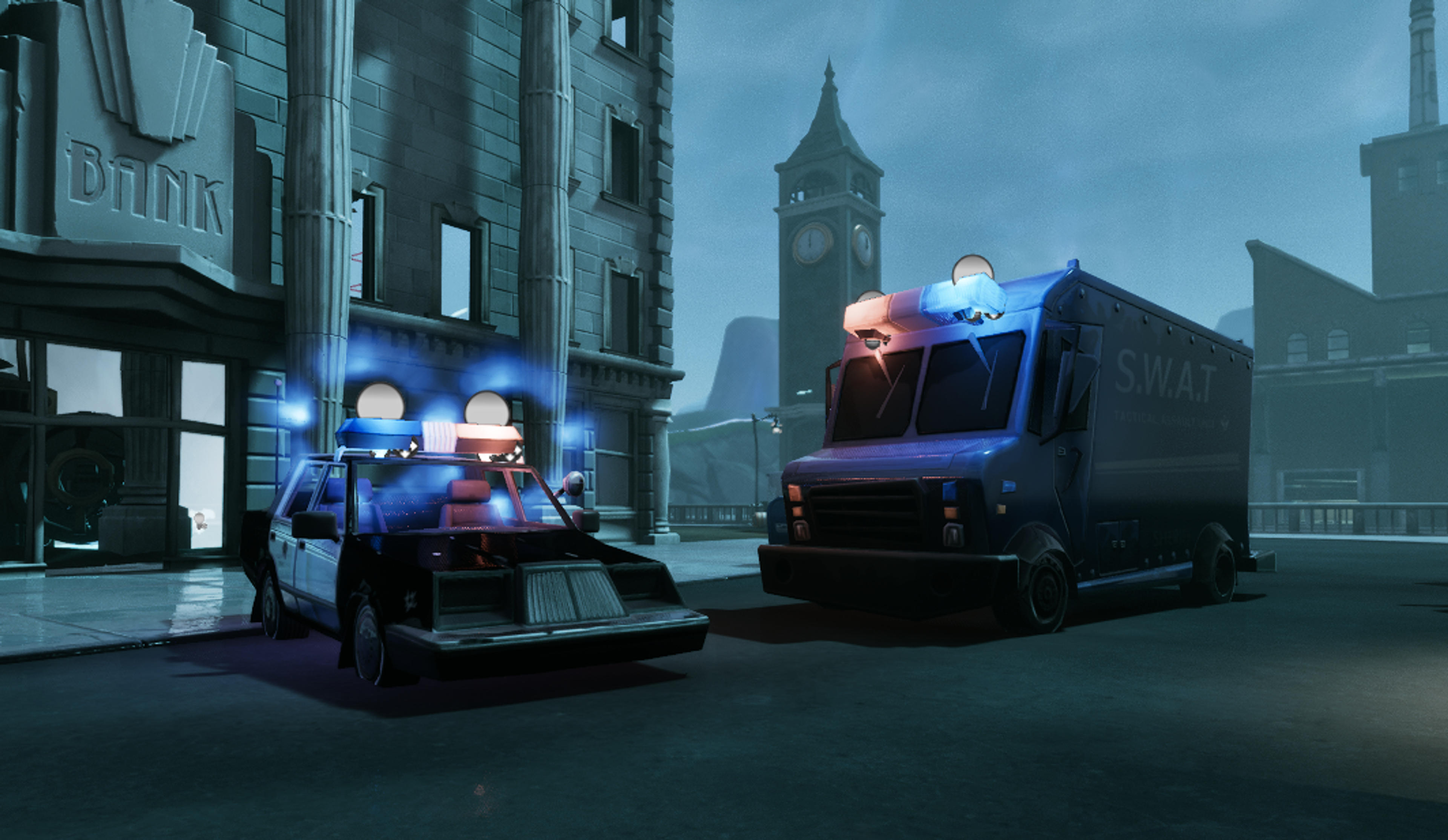 Gotham City SwatVan And CopCar