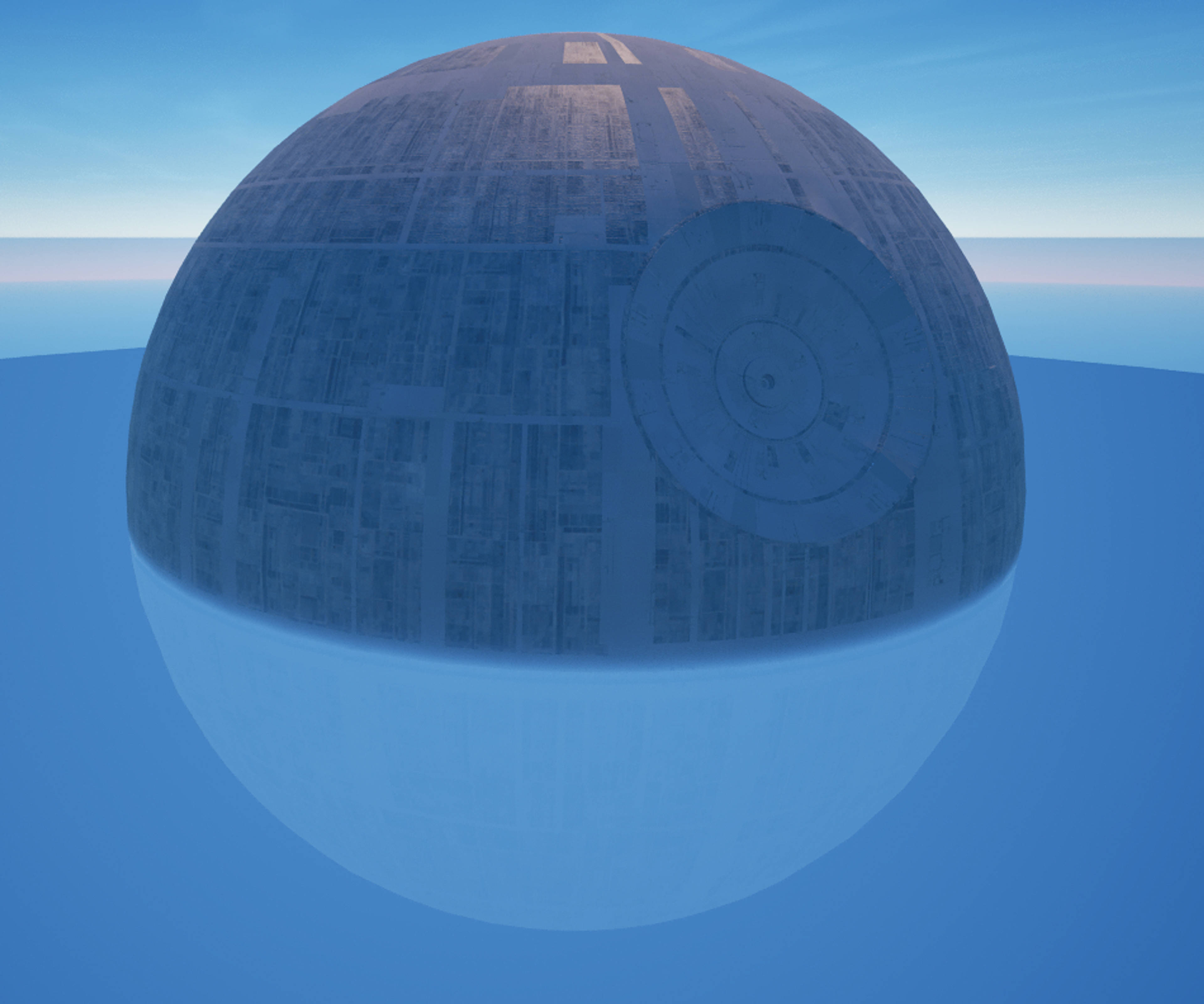 C6S3 - Death Star Background & Hologram Death Star