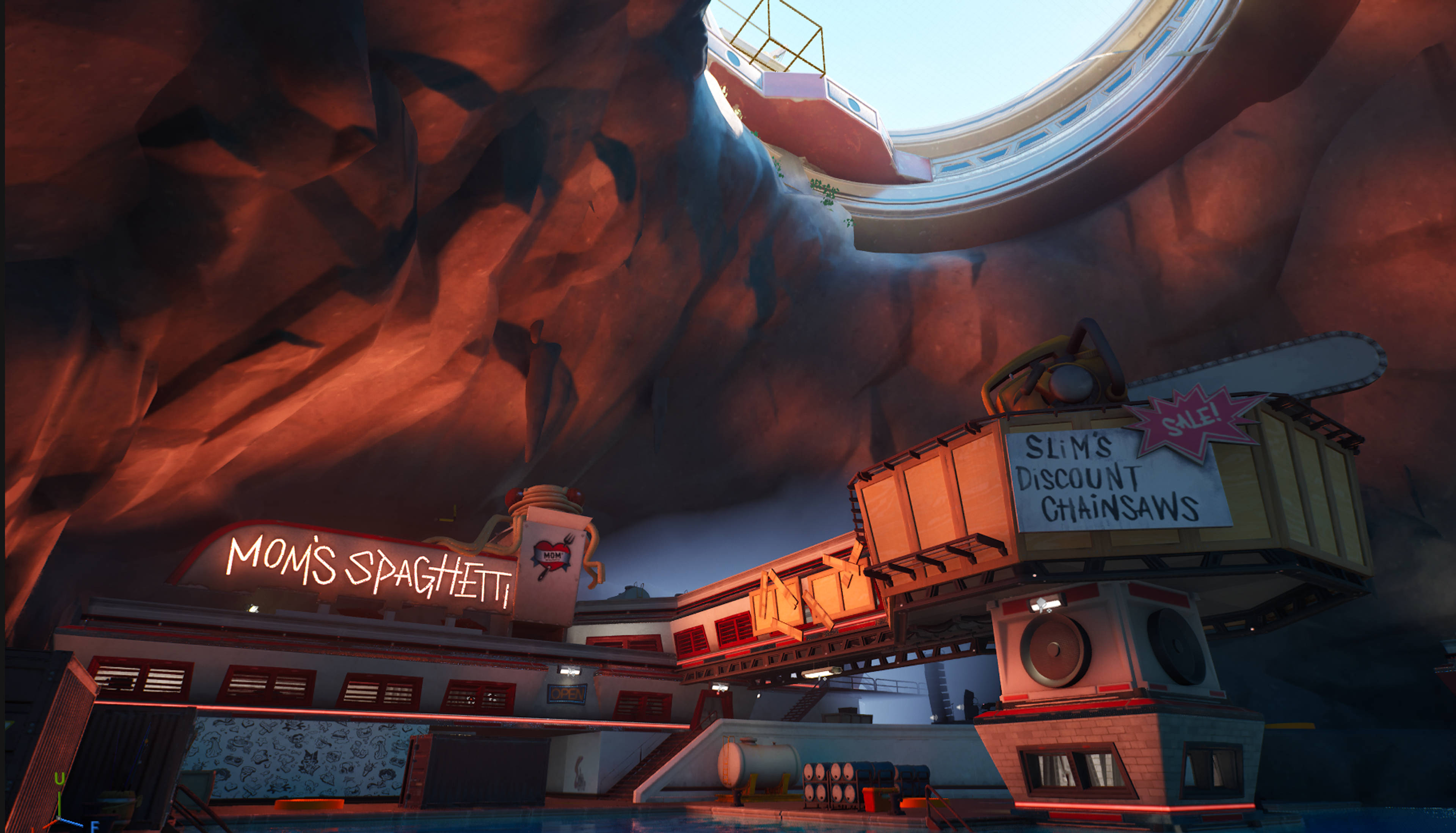 Spaghetti Grotto assets glb