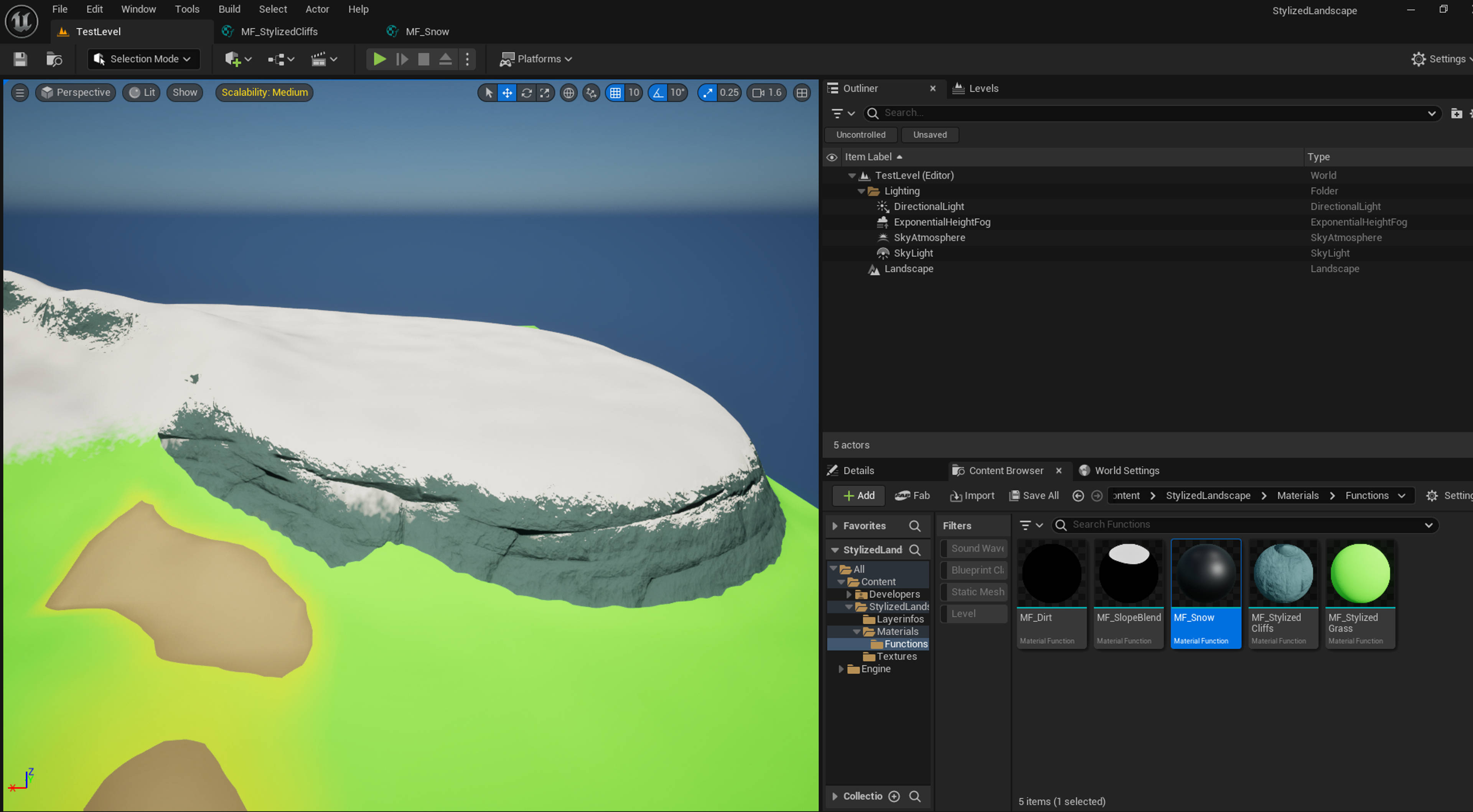 Stylized Landscape Template [UE5.4]