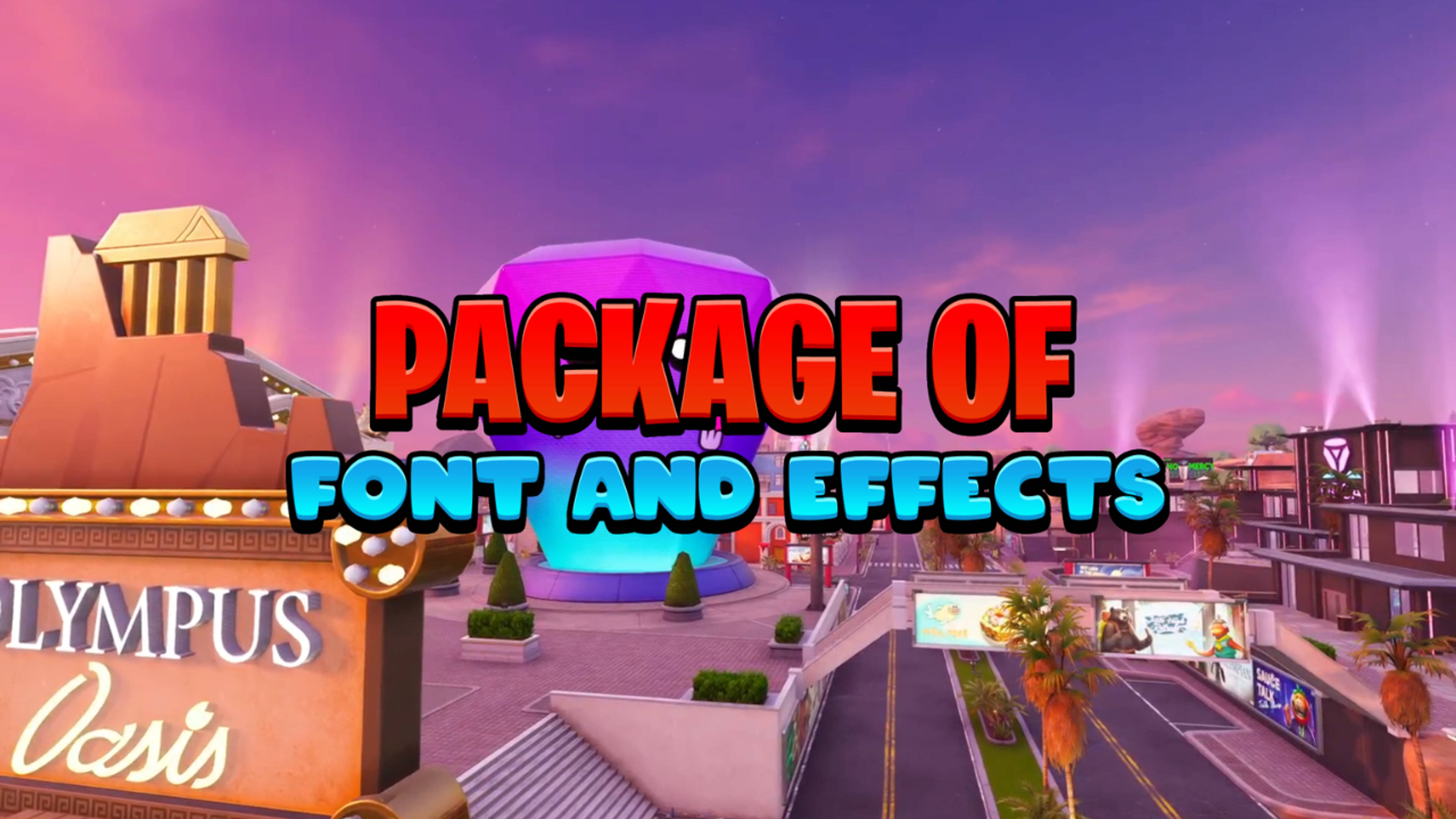 Package of font and effects ✍️