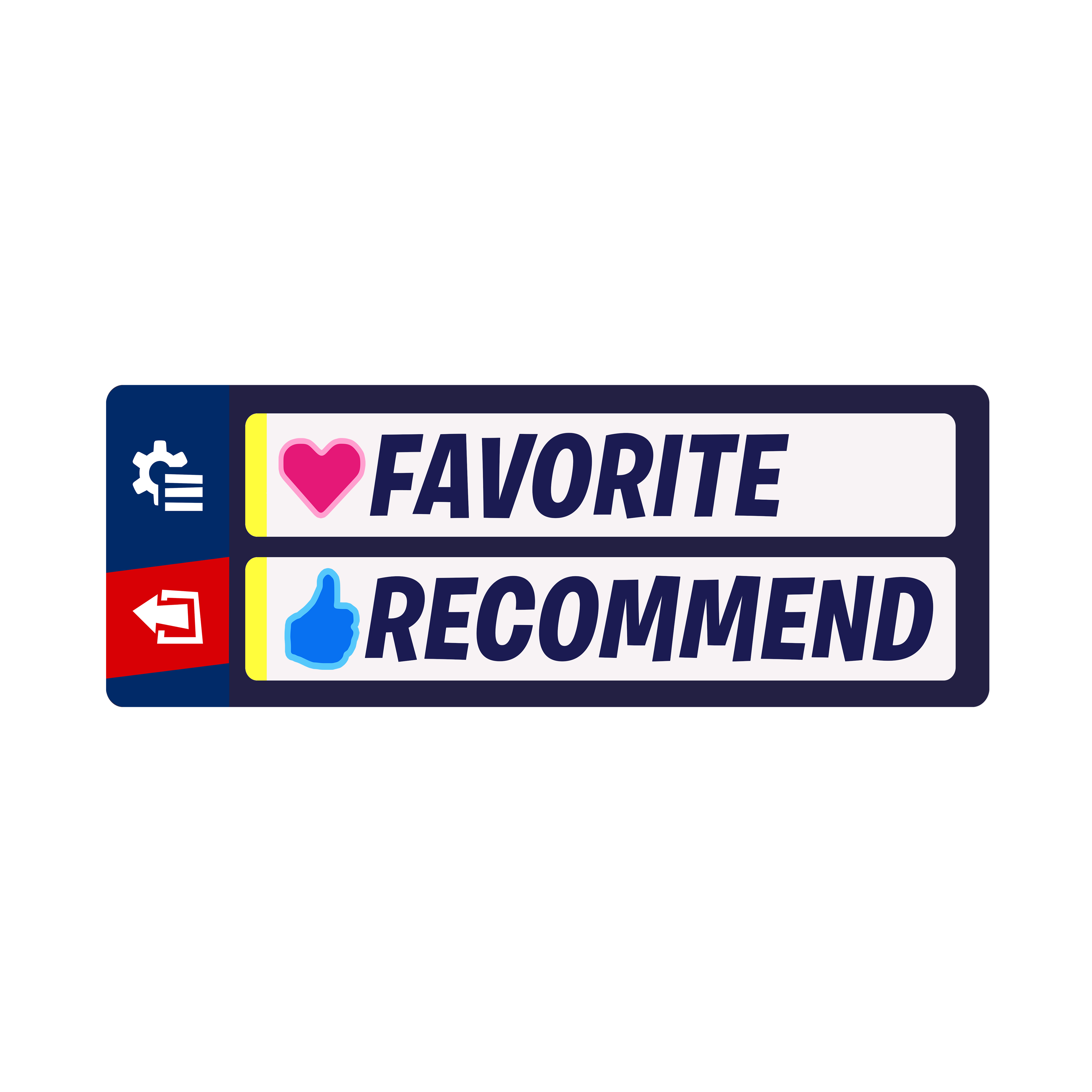Fav Recommend Simple Board