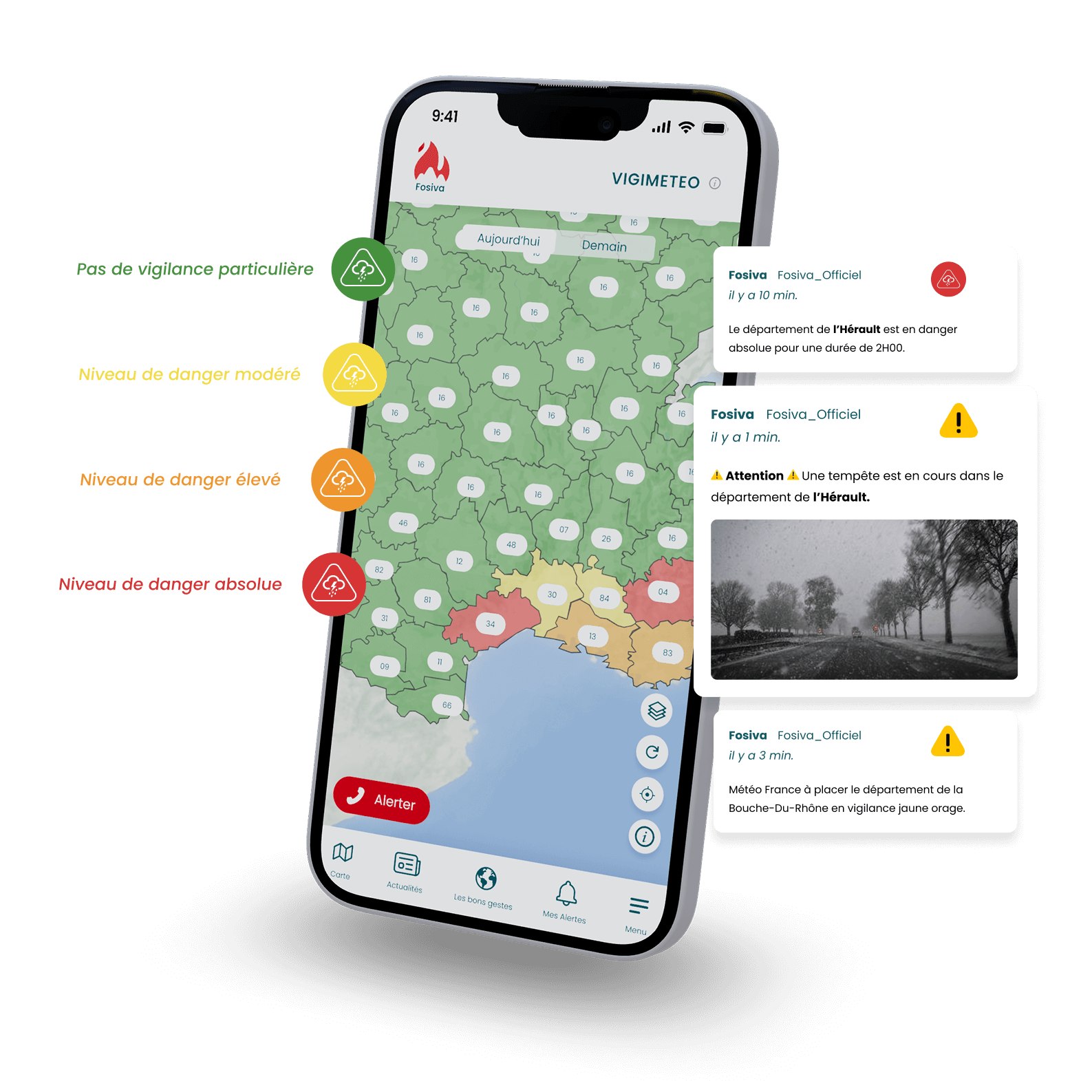 Fosiva, l'application française de prévention des risques