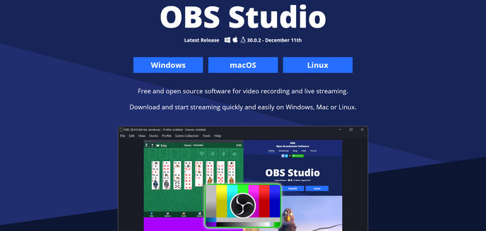 screenshot of obs