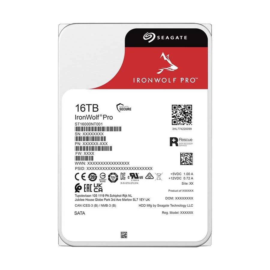 Seagate IronWolf Pro 16TB NAS HDD | 7200RPM 3.5