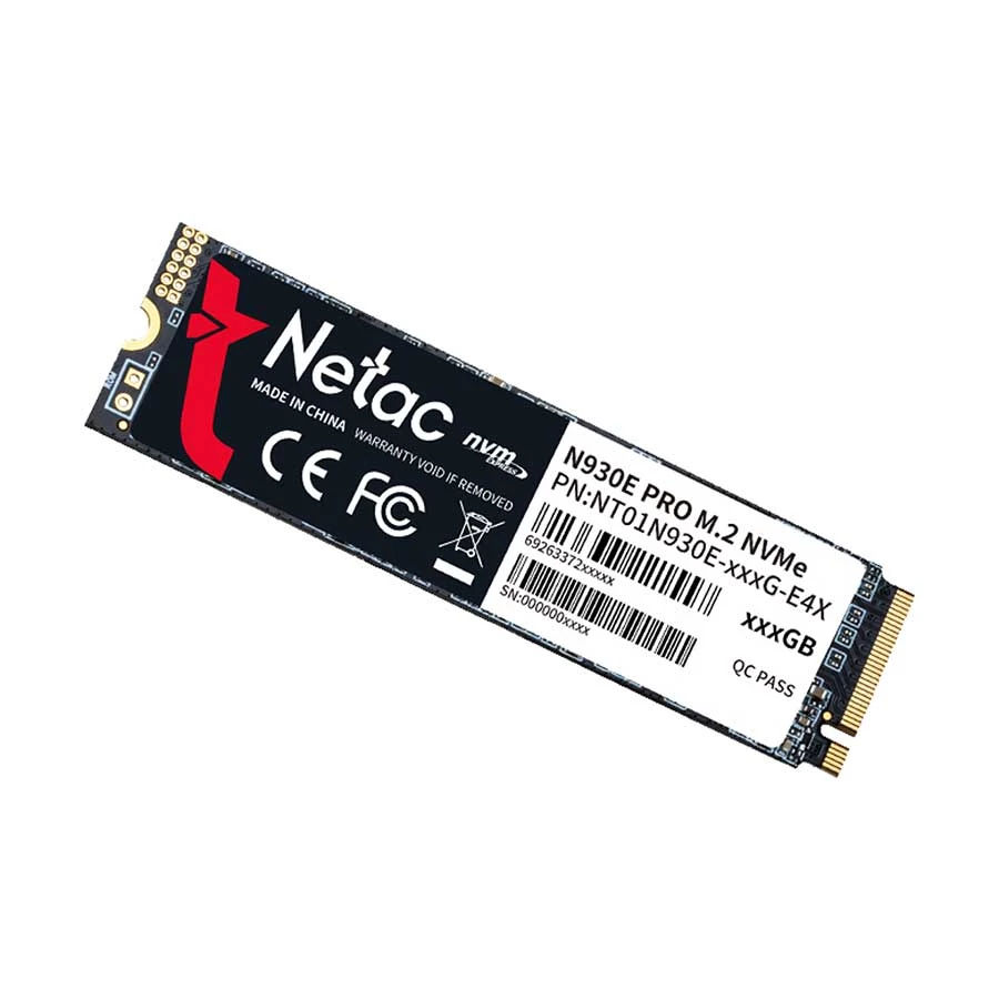 Netac NV3000 500GB M.2 2280 NVMe PCIe Gen 3 x4 SSD (Black) | FOUR