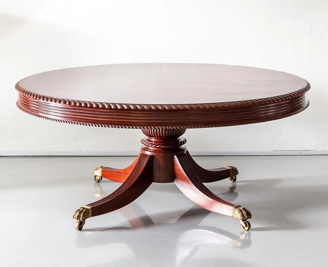 Round colonial dining table discount