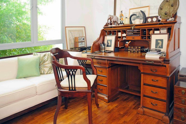 Antique Roll Top Desk Still A Big Hit! - British Colonial Roll Top Desk - The Past Perfect Collection - Singapore