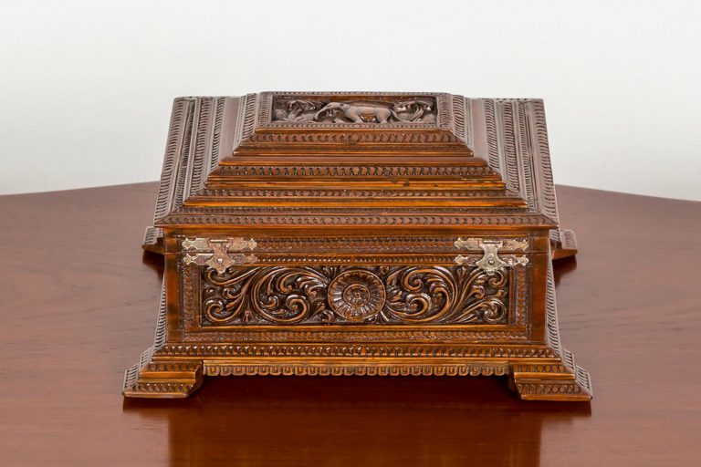 Exotic Carving on Colonial Furniture L Sandalwood box from Mysore l The Past Perfect Collection l Singapore