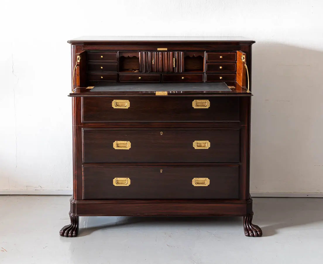 British Colonial Secretaire Chest of Drawers - The Past Perfect Collection