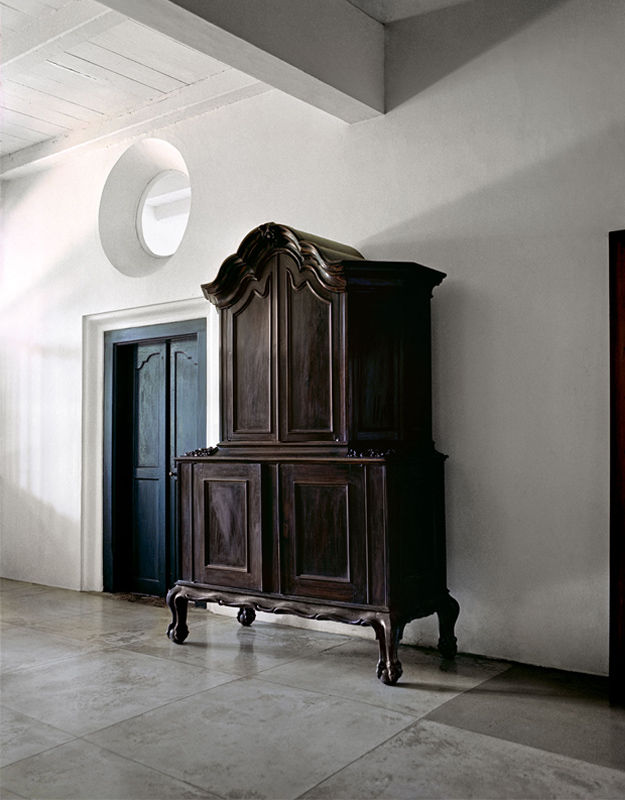 Dutch Colonial Cupboard in the entrance of a house designed by Bawa - The Past Perfect Collection - Singapore