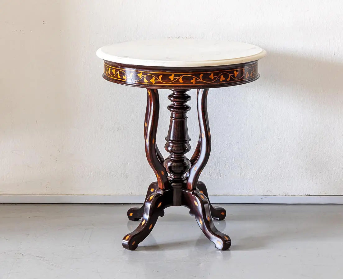 Antique Side Tables Portuguese Colonial Rosewood Marble Top Table The Past Perfect Collection Singapore TAB 594 1L .webp