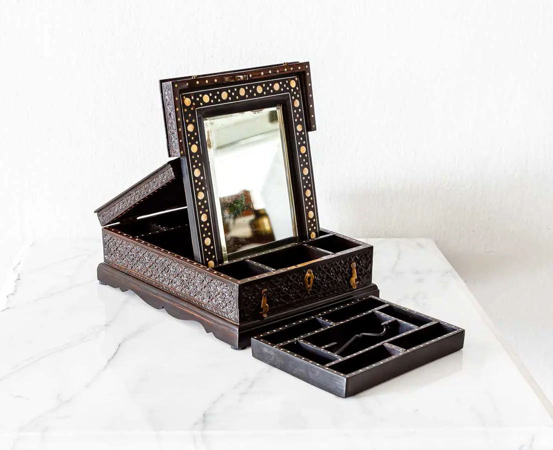 Agresti Notte Di Gioie Shiny Black Men's Jewelry Box