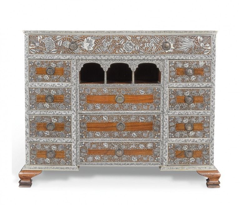 Inlay Furniture Colonial Era India -Sotheby's - The Past Perfect Collection - Singapore