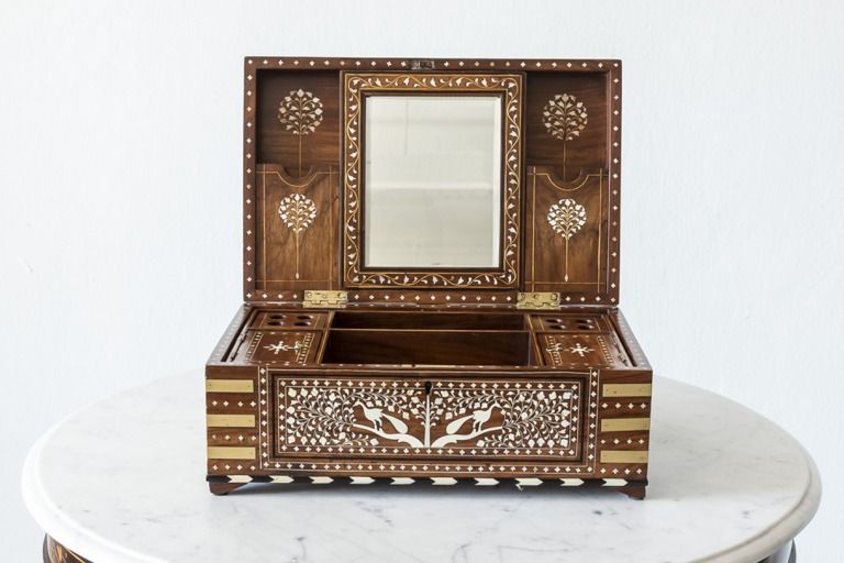 Inlay Furniture Colonial Era India - Hoshiarpur - The Past Perfect Collection - Singapore