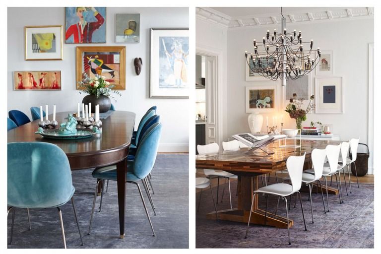 The Exciting Mix of Antique with Modern - Antique Table with Modern Chairs -The Past Perfect Collection Singapore