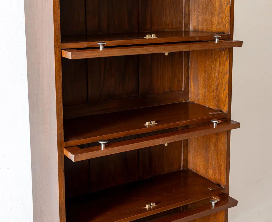 Barrister bookcase sale door mechanism